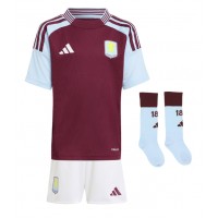 Aston Villa Amadou Onana #24 Hemmatröja Barn 2024-25 Kortärmad (+ Korta byxor)